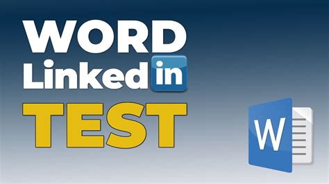 microsoft word assessment test linkedin